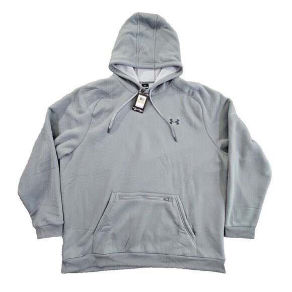 Under Armour Other - Under Armour Fleece Pro Kanga Hoodie Grey Men's 4XL MSRP $75.00 NWT 1389342